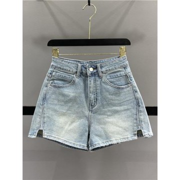 開叉牛仔短褲女2026春季新款百搭高腰顯瘦A字闊腿褲復古辣妹熱褲