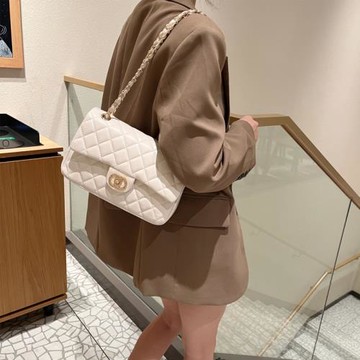 百搭包包購物包化妝包繡線包手機包2024夏季時尚腋下包菱格鏈條包