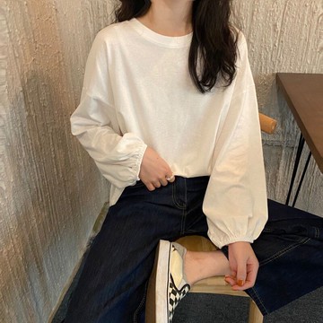 ins超火長袖t恤女春秋冬新款打底衫韓版潮原宿風學生寬松上衣