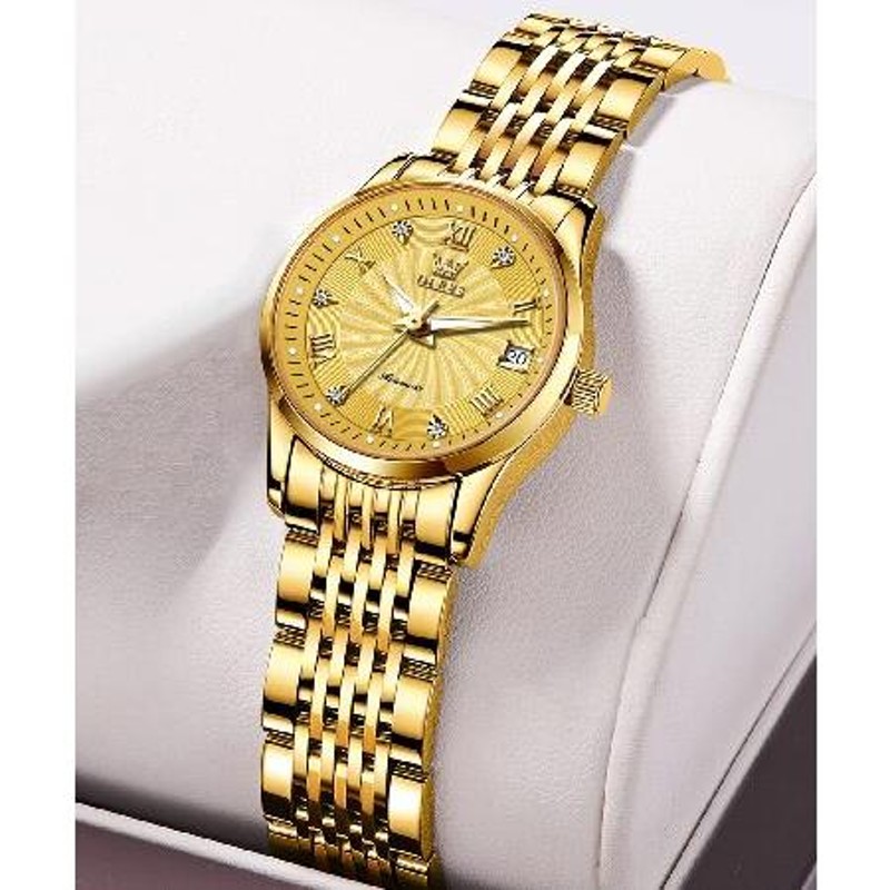 OLEVS Women Gold Watches Automatic Self-Winding Wrist Watch Ladies