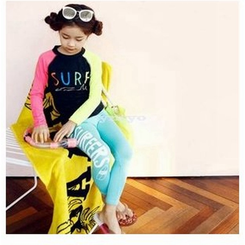 キッズ 水着 女の子 子供 男の子 ラッシュガード セット キッズ水着 レギンス セパレート 水遊び 長袖 紫外線対策 日焼け対策 スイムウェア 上下セット セット 通販 Lineポイント最大get Lineショッピング