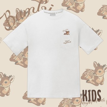 【MAJOR MADE】斑比刺繡口袋短TEE