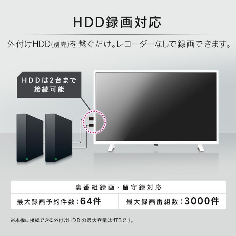 テレビ 32型 液晶テレビ アイリスオーヤマ 2K液晶テレビ 32Ｖ型 LT-32D320B LT-32D320W ブラック ホワイト |  LINEショッピング