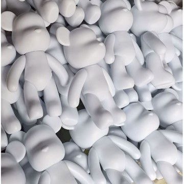 流體暴力熊 公仔 白胚 材料包 流體熊 鑰匙扣掛件 居家擺設 DIY手作 FP0001