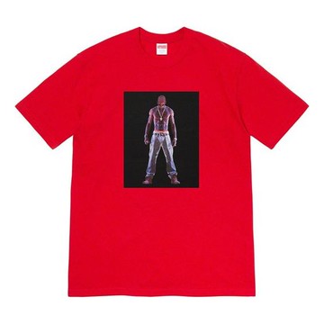 Supreme SS20 Week 1 Tupac Hologram Tee Virtual Characters Short Sleeve Unisex Red