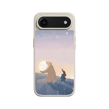 iPhone Air SolidX 貝殼灰 - 咻咻熊 XiuXiubear - 我們送月亮回家吧