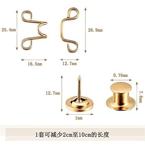 (MaiQidd) 4セット ジーンズ 調整ボタン 金属ジーンズボタン ウェストサイズ 取り外し可能なボタン