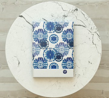 洛可可草莓 WELKIN手創 手工書/筆記本/手帳/日記本-花青藍染