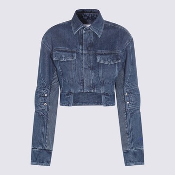 Off-White Dark Blue Cotton Denim Jacket