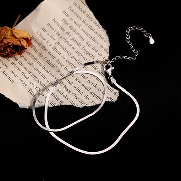 925純銀蛇骨項鏈女夏年新款潮簡約ins冷淡風輕奢小眾鎖骨頸鏈