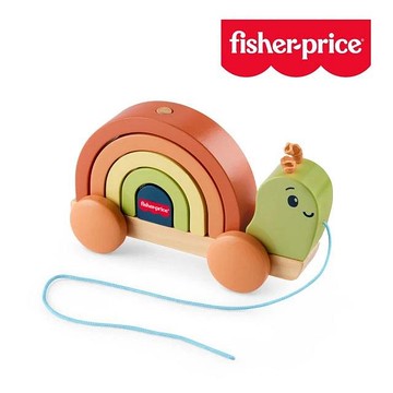 Fisher price 費雪 木製堆疊拉拉蝸牛(FEFJCY37W) 1199元