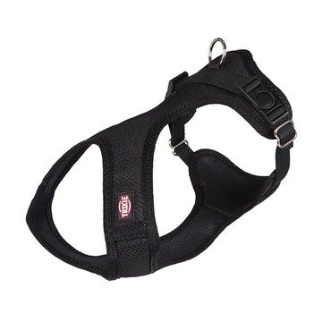 Trixie 寵物用品 Y型舒適網狀胸背帶-黑 2XS-XS: 28-40 cm (TX16251)