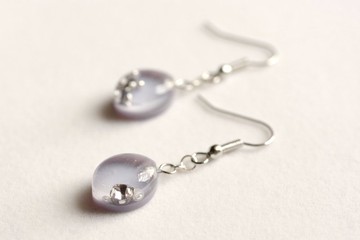 樹脂藝術 公主方糖造型耳環・邂逅