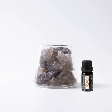 【Montagne】茶水晶｜富士山晶礦杯透明款（不贈杯蓋）｜快樂鼠尾草10ml _廠商直送