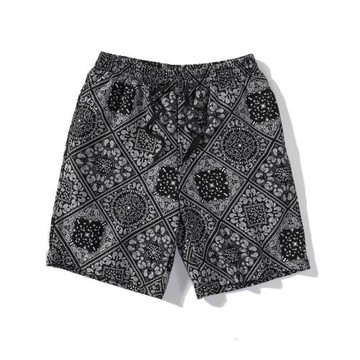 Summer Men's Casual Elastic Waist Shorts夏季男休閑松緊腰短褲