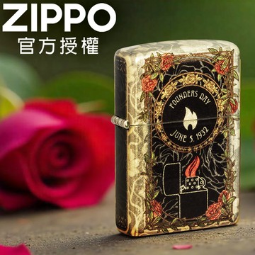 ZIPPO 2025 Founders Day Collectible 2025年創辦人紀念款-新藝術植物圖騰防風打火機