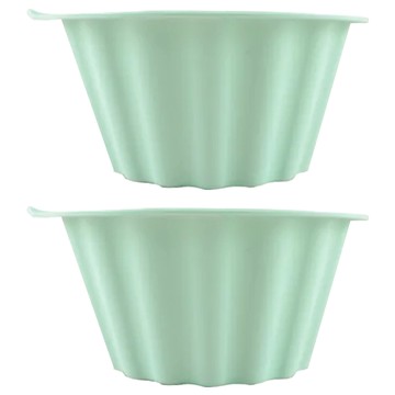 SiliPot 鉑金矽膠烘焙模具 薄荷綠  2個