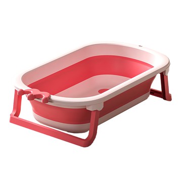 皇冠 兒童折疊浴盆 8930 粉色  1個
