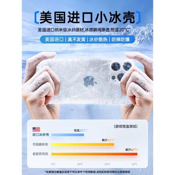 【冰感散熱】適用蘋果15手機殼iPhone14Promax新款透明磨砂15Pro保護套鏡頭全包13防摔男12plus高級女por超薄