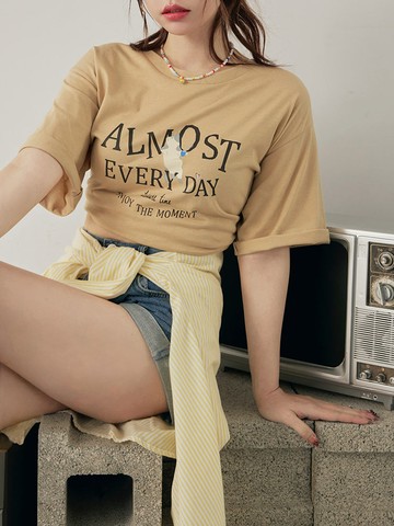 原創享受當下貓咪純棉圖T