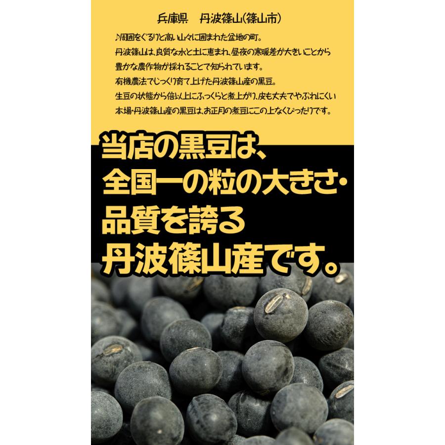 丹波 黒豆 新豆 丹波の黒豆 黒大豆 生豆 おせち 丹波篠山産 兵庫県 令和4年 300g