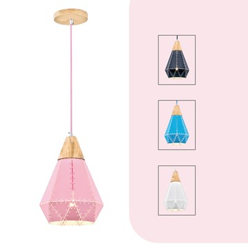 粉體烤漆原木造型吊燈 F37-21-93505、93506、93507、93508