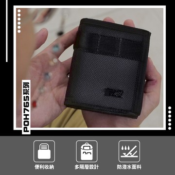【FX Creations】POH系列 對折皮夾#黑 POHW76553-01