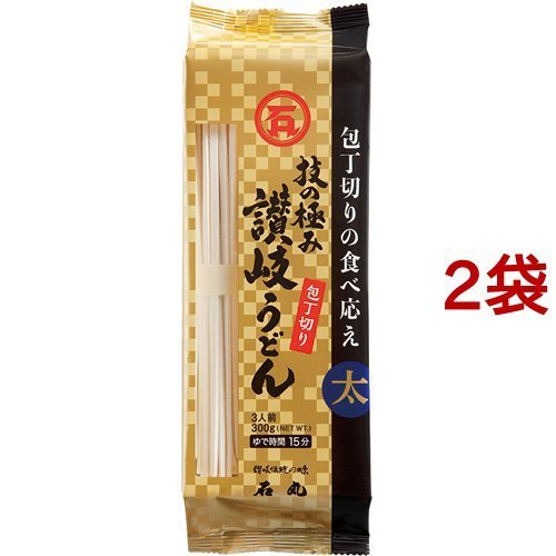 石丸製麺 技の極み 讃岐うどん包丁切り 300g*2袋セット  石丸製麺