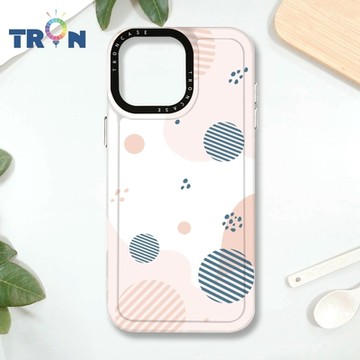 TRON IPHONE 16 PRO MAX 和風圓點棉球系列 MAGSAFE 磁吸 防摔 太空殼 透白 手機殼