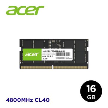 ACER 宏碁SD200 DDR5 4800 16GB 筆電記憶體