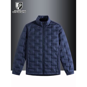 戶外運動輕薄羽絨服男短款立領時尚寬松大碼保暖防寒休閑秋冬外套