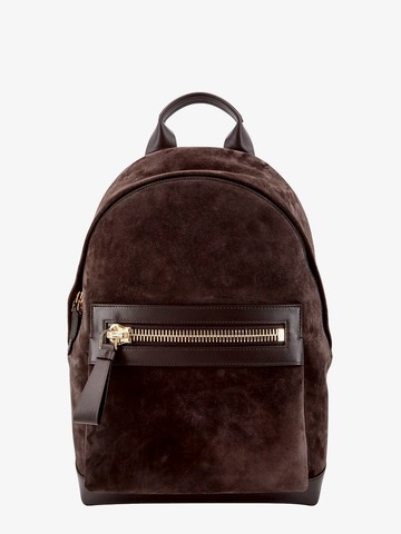 Suede and leather backpack - TOM FORD - gender_Man