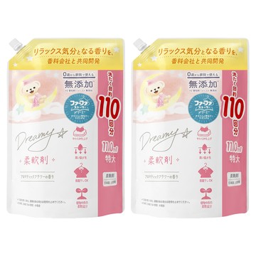 FaFa Story 夢幻系列衣物柔軟精 補充包 粉色  2包  1.1L