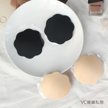 防露點胸貼布面款花型可複使用一對入-VC維娜360036