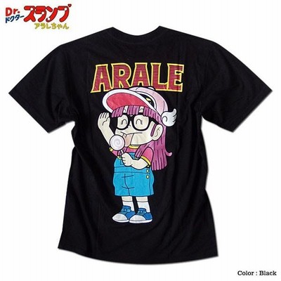 アラレちゃん 総柄 tシャツ 平成アニメ アラレちゃん 総柄 t