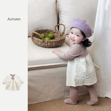 女童連衣裙子女寶寶春裝超萌公主嬰兒衣服春季一周歲禮服套裝春天