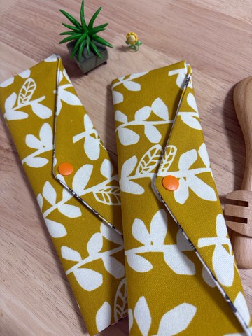 文青風環保純棉筷袋 竹林深處 喜悅 原麻黃 厚實手感 日本 潮物