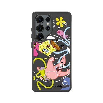 Galaxy S25 Ultra SolidSuit 黑 - 海綿寶寶 SpongeBob - 一起玩耍