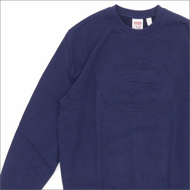 シュプリーム SUPREME x LACOSTE(ラコステ) Pique Crewneck  