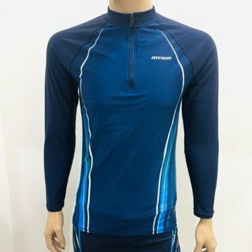 艷陽天 長袖防曬游泳衣 防曬 長袖拉線型水母衣(M~EL)