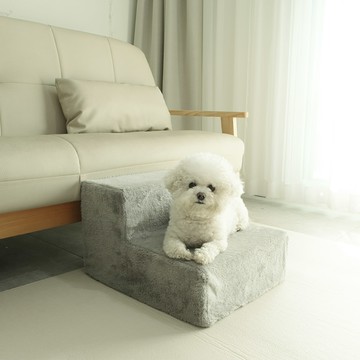 Dingdong Pet 寵物柔軟超細纖維海綿階梯  40 x 50 x 30cm  灰色  1個