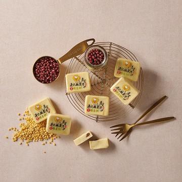 新年/春節/送禮推薦【港記酥皇】翡翠綠豆糕(蜜紅豆10入)