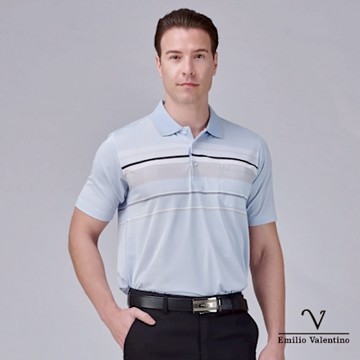 Emilio Valentino 范倫鐵諾 男短袖POLO衫吸濕排汗 彈力抗UV  (66-5V9115)