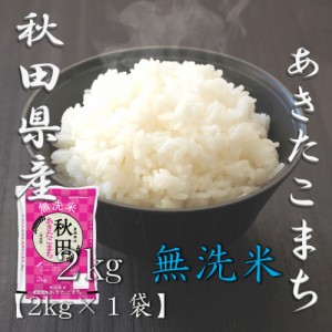 米 お米 令和5年産 無洗米 秋田県 あきたこまち 2kg 合計 2kg