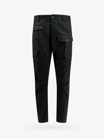 Cotton cargo trouser with logo patch - DSQUARED2 - gender_Man