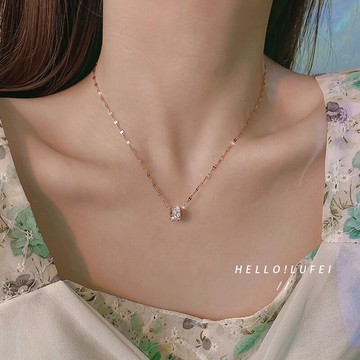 氣質網紅小蠻腰項鏈女鎖骨鏈輕奢小眾設計高級感潮ins冷淡風頸鏈
