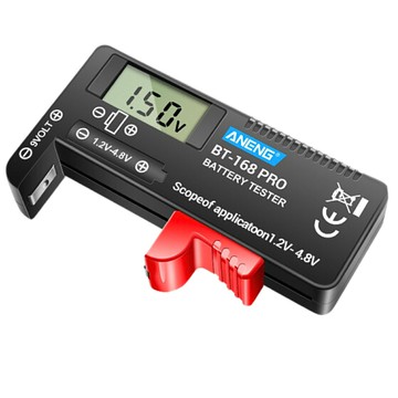 [5少量現貨] BT-168 PRO 電池電壓電量測試器 適 18650 充電電池 測試儀 檢測器 AA AAA 3號 4號 1.5V 9V (RR4)HA08PRO