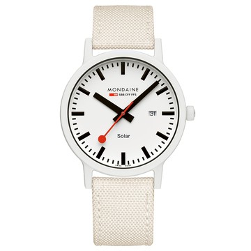 MONDAINE 瑞士國鐵 essence Solar太陽光動能永續腕錶 41910LA / 41mm