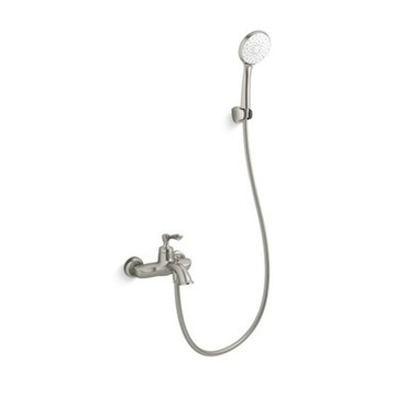 Elliston 壁掛式浴缸與淋浴龍頭 (羅曼銀)