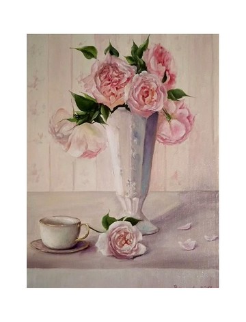 玫瑰花 七彩花朵畫花預訂植物原創畫原畫手繪藝術畫 玫瑰畫